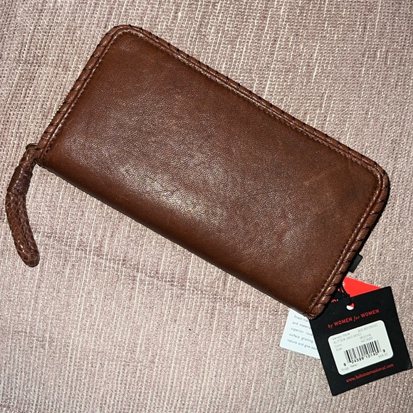 NWT HOBO Sutter Mocha Accordion Wallet - Picture 1 of 8